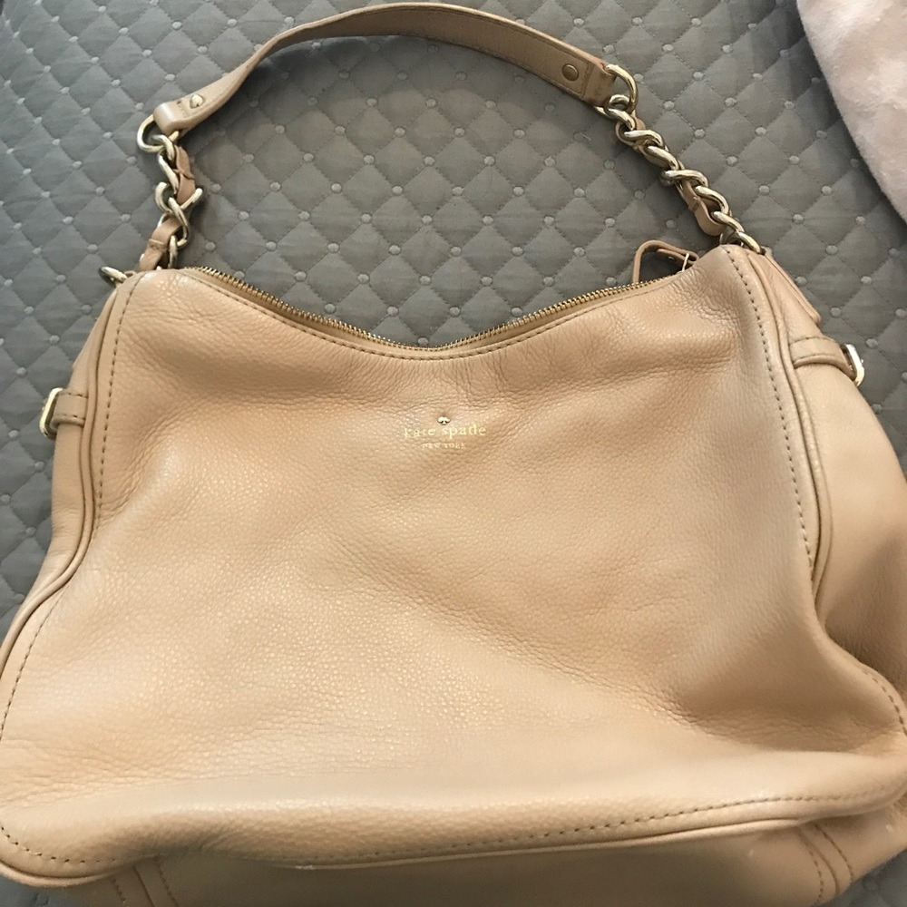cream Kate spade purse